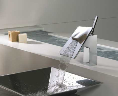 The Riva Waterfall Faucet from Bongio